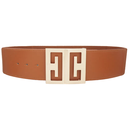 Mirror Cut Out Square Buckle Belt